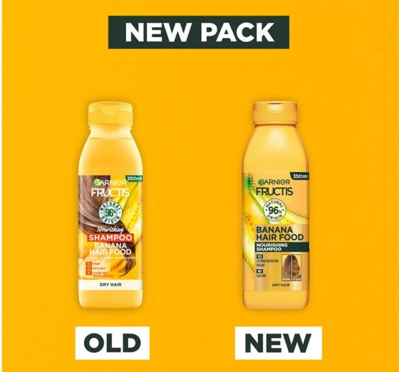 Garnier Fructis Banana Hair Food odżywczy szampon do włosów 350 ml