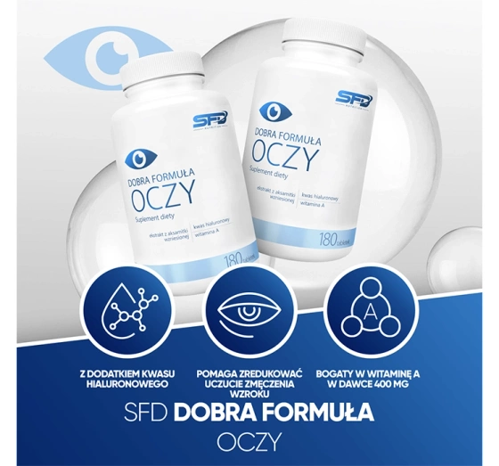 SFD DOBRA FORMUŁA OCZY SUPLEMENT DIETY 180 TABLETEK
