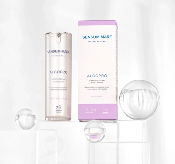 Sensum Mare Algopro R wysoce skoncentrowane serum regenerująco-kojące z retinalem 0,16% 30 ml