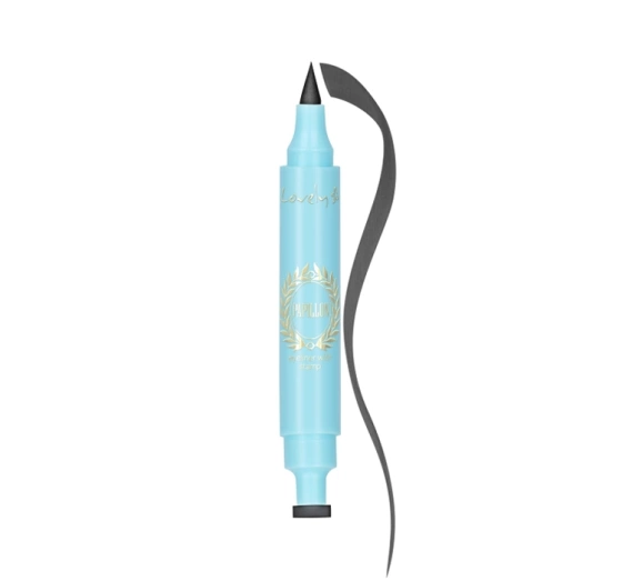 Lovely Papillon dwustronny eyeliner z pieczątką Black