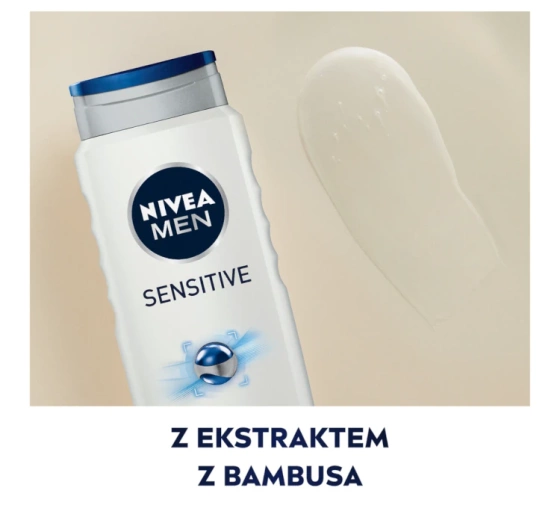 NIVEA MEN Sensitive łagodzący żel pod prysznic 3w1 dla mężczyzn 500 ml
