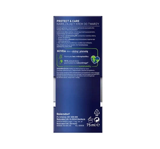 NIVEA MEN Protect&Care nawilżający krem do twarzy dla mężczyzn 75 ml
