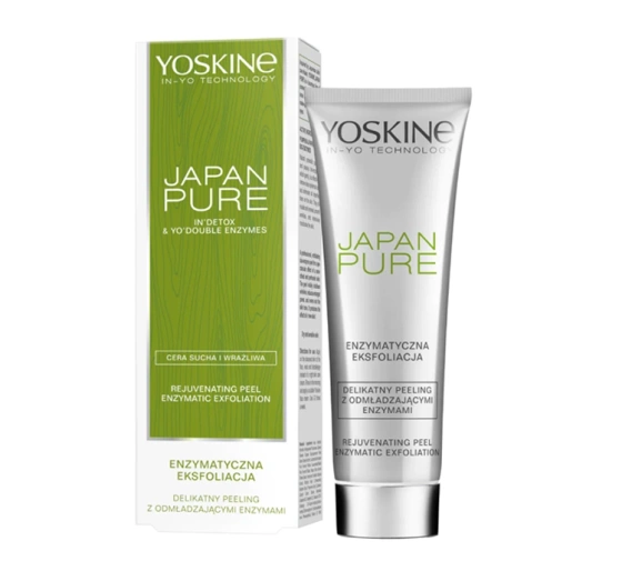 Yoskine Japan Pure delikatny peeling enzymatyczny z odmładzającymi enzymami 75 ml