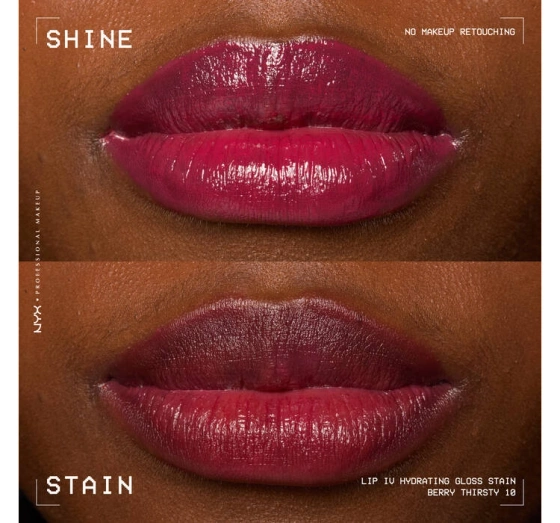 NYX Professional Makeup Lip IV Hydrating Gloss Serum błyszczyk do ust 10 Berry Thirsty 5 ml