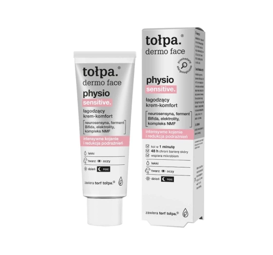 Tołpa Dermo Face Physio Sensitive łagodzący krem-komfort do pielęgnacji twarzy 40 ml