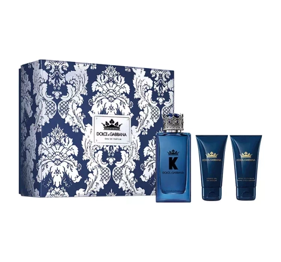 Dolce & Gabbana K by Dolce & Gabbana woda perfumowana spray 100 ml balsam po goleniu 50 ml żel pod prysznic 50 ml