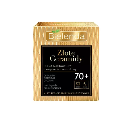 Bielenda Złote Ceramidy ultra naprawczy krem przeciwzmarszczkowy na dzień i na noc 70 50 ml