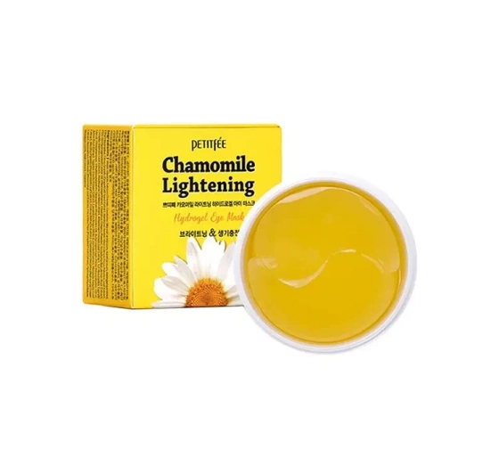 PETITFEE CHAMOMILE LIGHTENING HYDROŻELOWE PŁATKI POD OCZY 60SZT