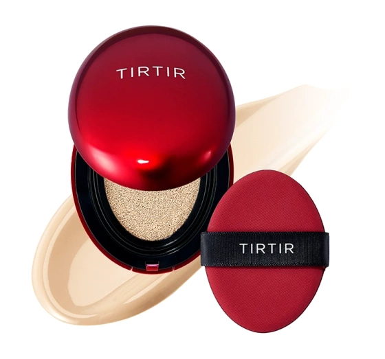 TIRTIR Mask Fit Red Cushion SPF 40 PA długotrwały podkład do twarzy w kompakcie 27N Camel 18g