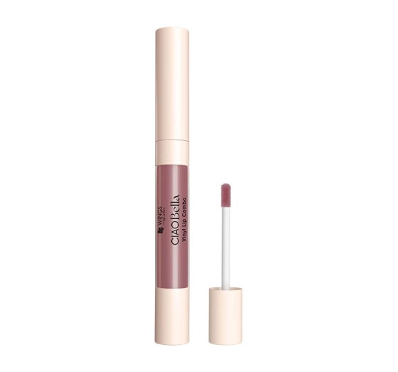AA Wings of Color CIAO Bella Vinyl Lip Combo konturówka i błyszczyk do ust 2w1 03 Rose Truffle Mix 0,85 g 4 g
