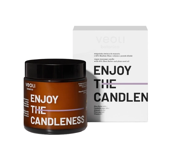 Veoli Botanica wegańska świeca do masażu Enjoy The Candless 100 ml