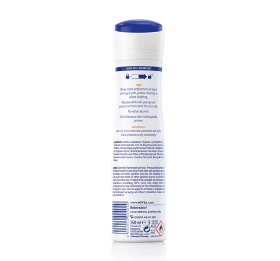NIVEA Black&White Invisible Ultimate Impact antyperspirant w sprayu dla kobiet 150 ml