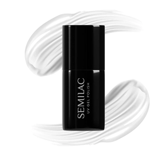 Semilac Black & White lakier hybrydowy 001 Strong White 7 ml