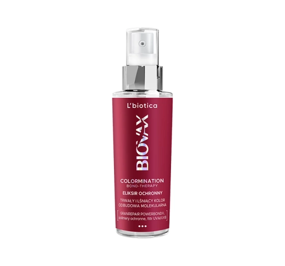 Biovax Colormination Bond-Therapy eliksir ochronny do włosów farbowanych 100 ml