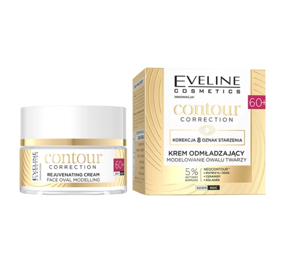 Eveline Cosmetics Contour Correction odmładzający krem modelujący owal twarzy 60 50 ml
