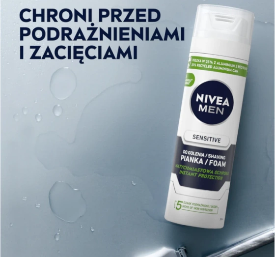 NIVEA MEN Sensitive pianka do golenia 200 ml
