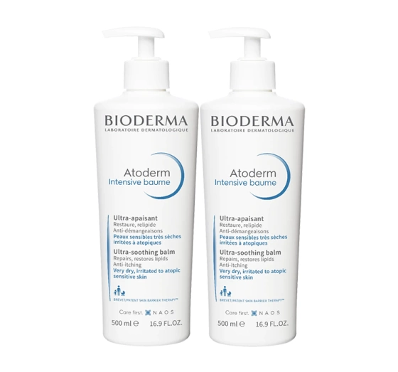 Bioderma Atoderm zestaw balsamów do skóry bardzo suchej, podrażnionej i atopowej 2 x 500 ml