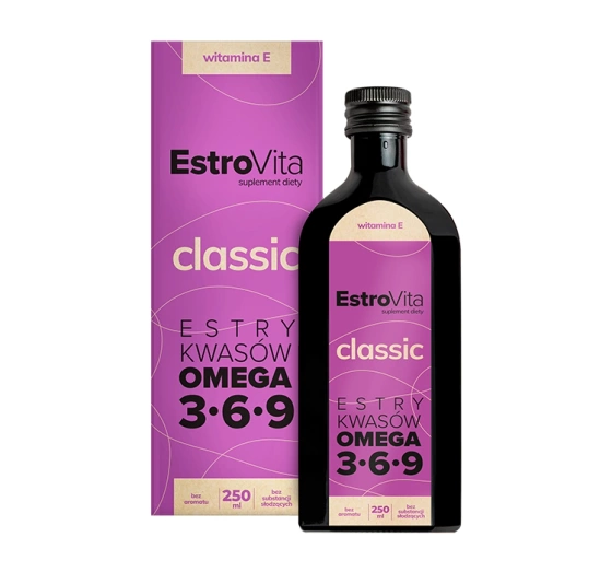 EstroVita Classic Omega 3-6-9 witamina E suplement diety 250 ml