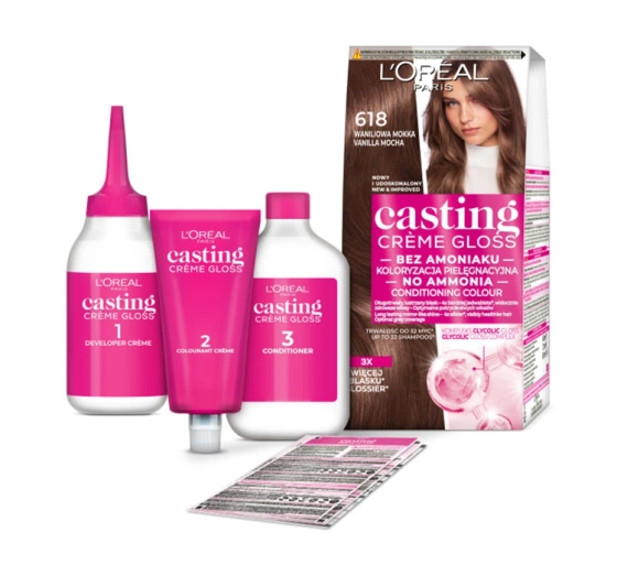 L'Oréal Paris Casting Créme Gloss farba do włosów 618 Waniliowa mokka