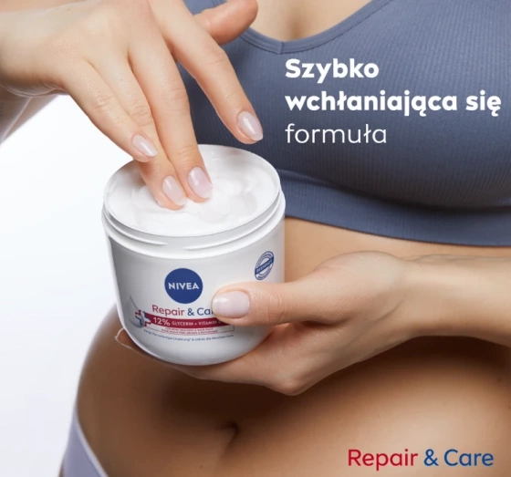 NIVEA Repair&Care krem nawilżająco-regenerujący do ciała, twarzy i dłoni 400 ml