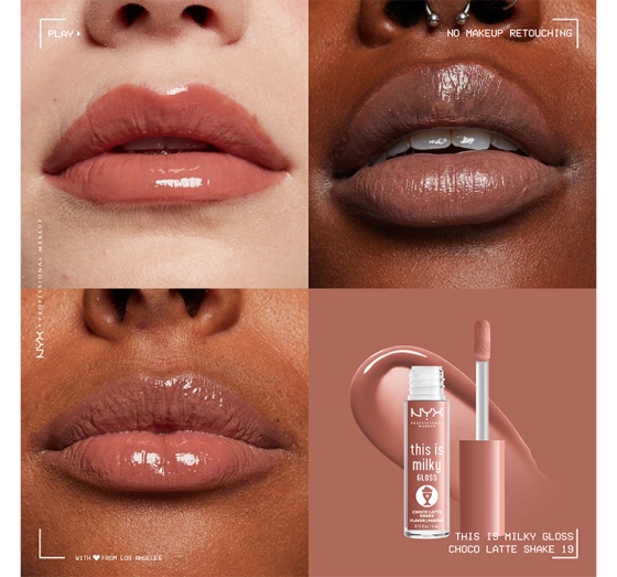 NYX Professional Makeup This Is Milky błyszczyk do ust 19 Choco Latte Shake 4 ml