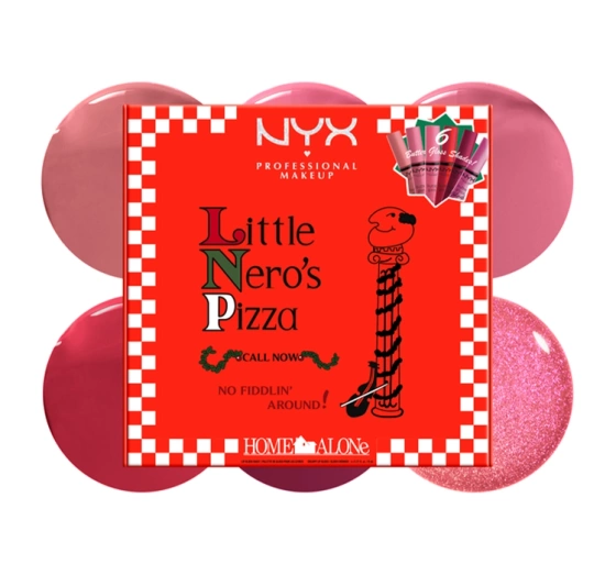 NYX Professional Makeup × Home Alone zestaw błyszczyków do ust Red & Pink 6 × 8 ml