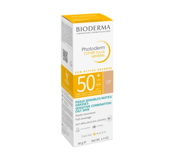 Bioderma Cover Touch Mineral kryjący fluid mineralny Light SPF50 40 g