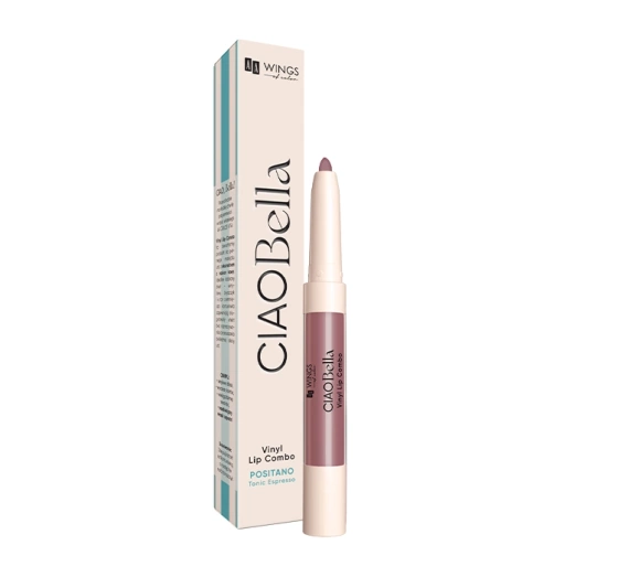 AA Wings of Color CIAO Bella Vinyl Lip Combo konturówka i błyszczyk do ust 2w1 03 Rose Truffle Mix 0,85 g 4 g