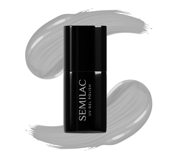 Semilac Black & White lakier hybrydowy 105 Stylish Gray 7 ml