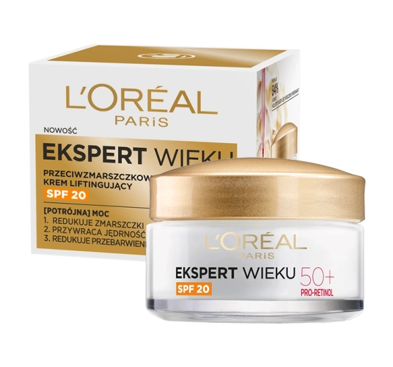 L'Oréal Paris Ekspert Wieku przeciwzmarszczkowy krem liftingujący SPF20 50 50 ml