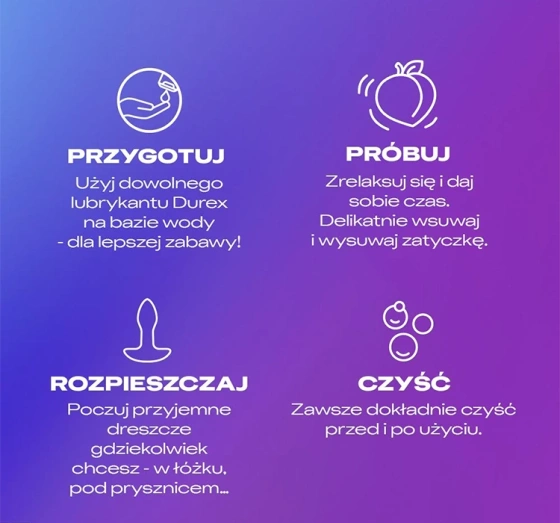 Durex Play Pop & Buzz wibrujący korek analny