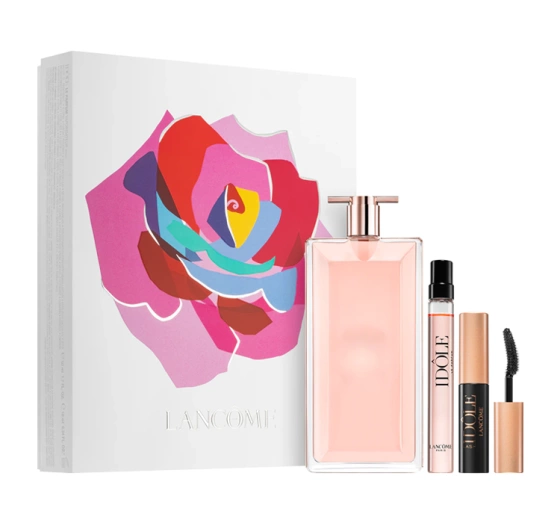 Lancôme Idôle woda perfumowana spray 50 ml 10 ml tusz do rzęs 01 Glossy Black 2,5 ml