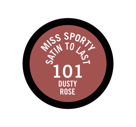 Miss Sporty Color to Last Satin satynowa pomadka do ust 101 Dusty Rose 4g