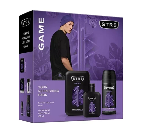 STR8 Game woda toaletowa spray 50 ml dezodorant spray 150 ml