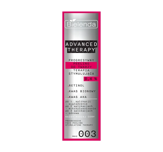 Bielenda Advanced Therapy progresywny peeling ognisty do twarzy Terapia Stymulująca 0,4% 30 ml