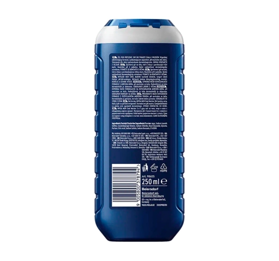 NIVEA MEN Cool Marine żel pod prysznic 3w1 dla mężczyzn 250 ml