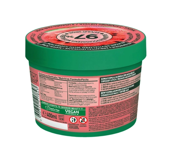 Garnier Fructis Hair Food Watermelon rewitalizująca maska do włosów cienkich 400 ml