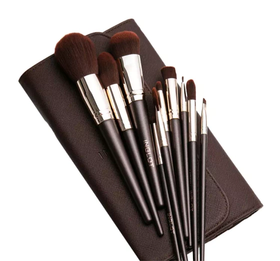 Inglot Chocolate zestaw pędzli do makijażu w etui
