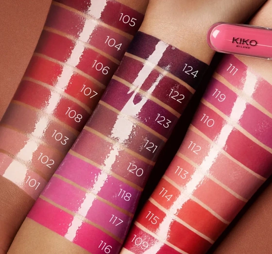 KIKO Milano Unlimited Double Touch dwuetapowa pomadka w płynie 115 Fire Red 2x3ml