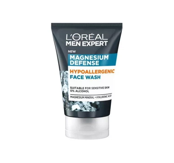 L'Oréal Paris Men Expert Magnesium Defense hipoalergiczny żel do mycia twarzy 100 ml