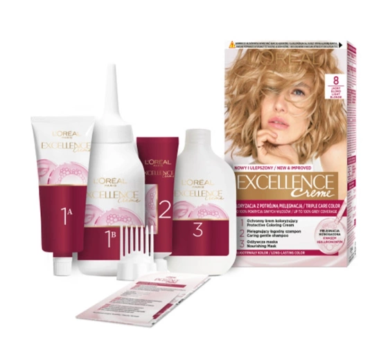 L'Oréal Paris Excellence Créme farba do włosów 8 Jasny blond