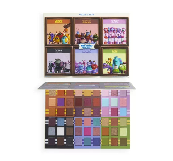 Makeup Revolution x Monsters University paleta cieni do powiek 70,2g