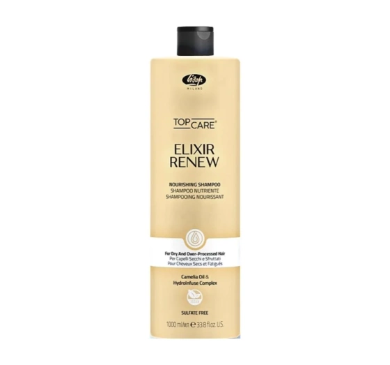 Lisap Milano Top Care Elixir Renew szampon odżywczy do włosów suchych i zniszczonych 1000ml