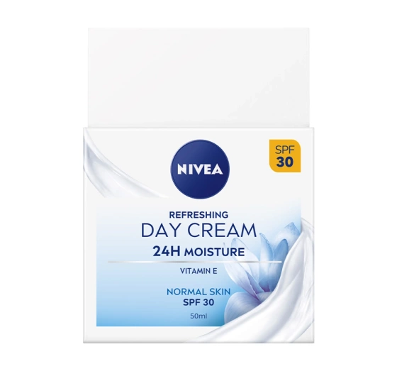 NIVEA 24h Nawilżenia odświeżający krem do twarzy na dzień SPF30 50 ml