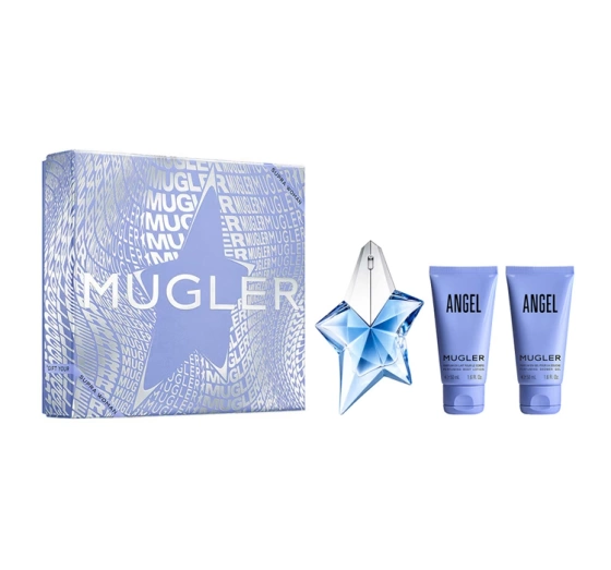 Mugler Angel woda perfumowana spray 25 ml balsam do ciała 50 ml żel pod prysznic 50 ml