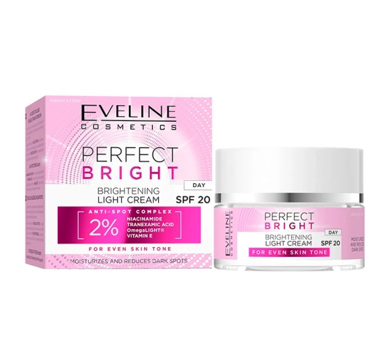 Eveline Cosmetics Perfect Bright krem rozświetlający na dzień SPF20 50 ml
