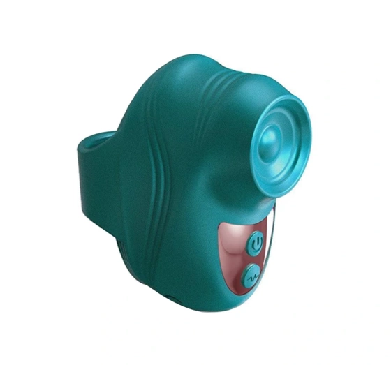 Kisscool mini stymulator łechtaczkina palec turkusowy