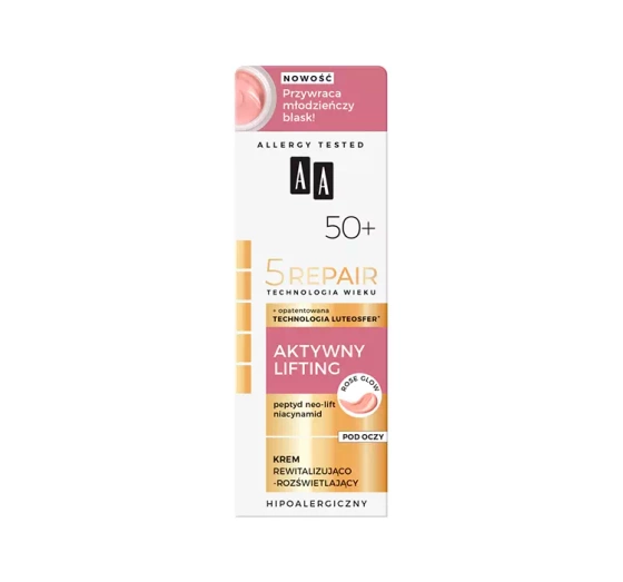 AA 5 Repair Aktywny Lifting 50 rewitalizująco-rozświetlający krem pod oczy 15 ml