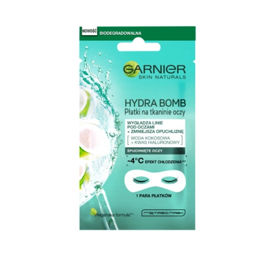 Garnier Hydra Bomb płatki na tkaninie wokół oczu 6 g