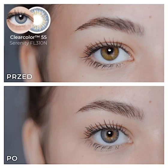Clearlab ClearColor 55 Serenity kolorowe soczewki kontaktowe 2 szt